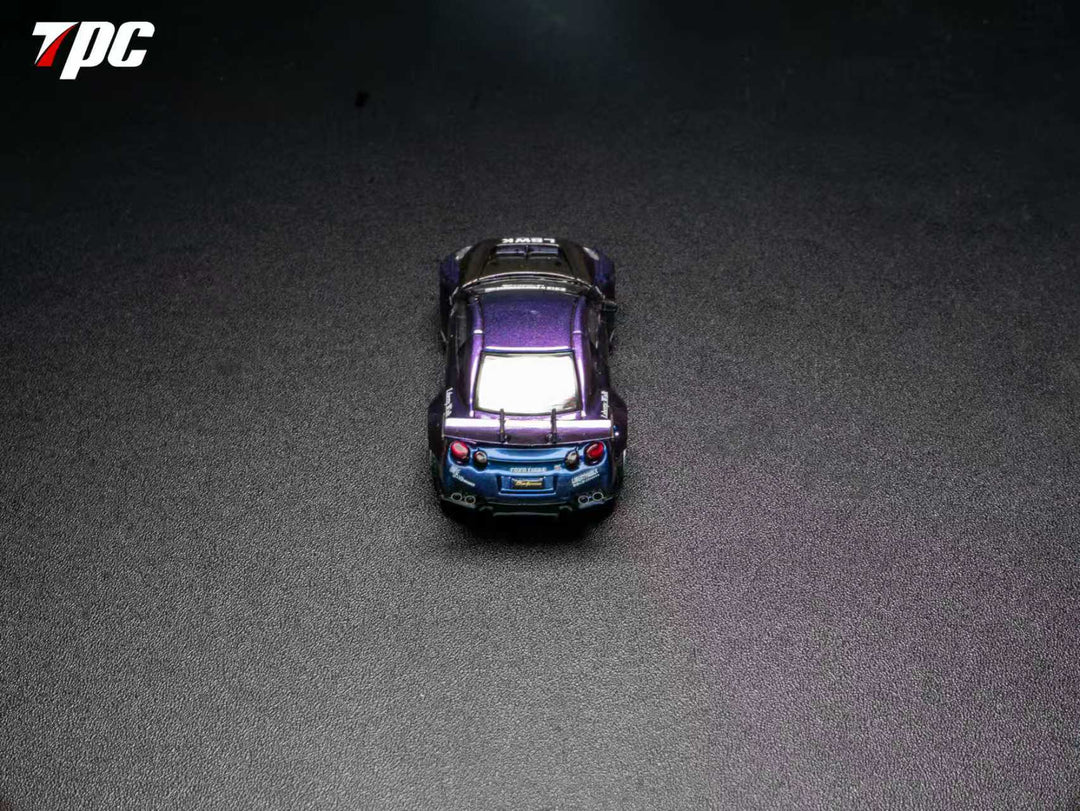 TPC 1:64 Nissan LBWK GTR R35 Midnight Purple - Imagen 2