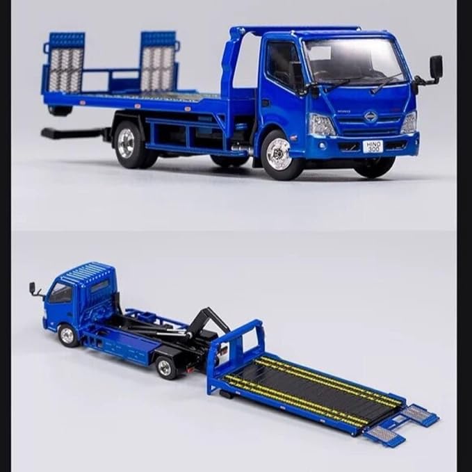 GCD 1:64 Hino 300 Camabaja Azul con caja acrílica - Imagen 2