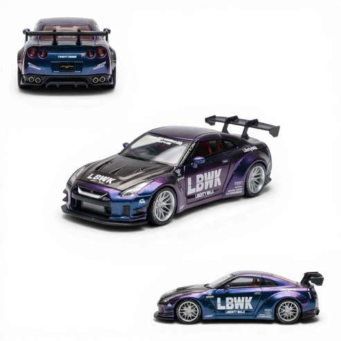 TPC 1:64 Nissan LBWK GTR R35 Midnight Purple - Imagen 9