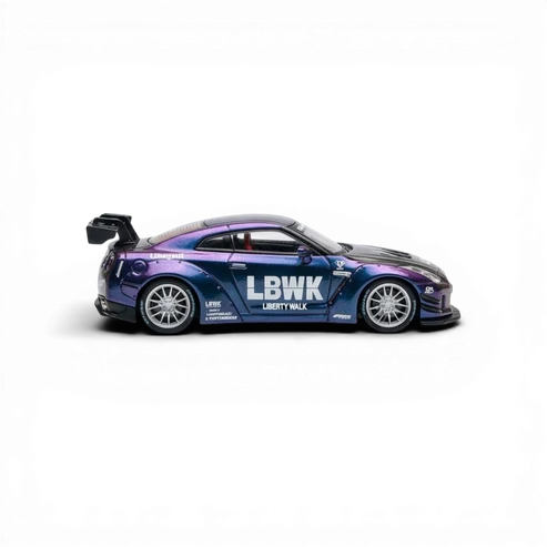 TPC 1:64 Nissan LBWK GTR R35 Midnight Purple - Imagen 7
