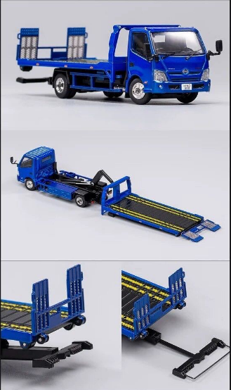 GCD 1:64 Hino 300 Camabaja Azul con caja acrílica - Imagen 4